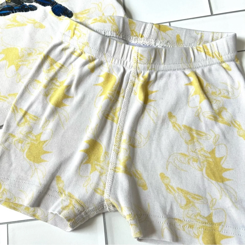 3🦇 Hanna Andersson Batman Short John Organic Cotton Pajamas DC Comics